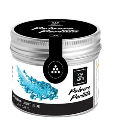 Colorante in polvere Perlato Azzurro gr.25 Volcke