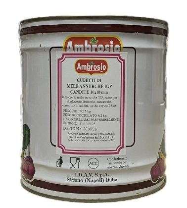 Cubetti di mele annurche IGP candite sgocciolate 4,2 Kg Ambrosio