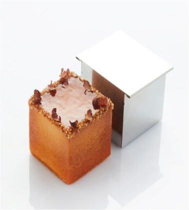 Stampo travel cake cubò cm.8x8 inox Martellato