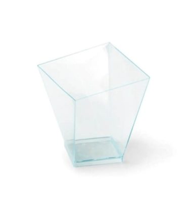 Bicchiere quadrato piccolo cc.60 verde pz.50 GP Plast
