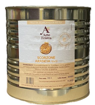 Cubetti di Scorzone di Arancia calibro 12x12 semicandita kg.3 ArteFrutta