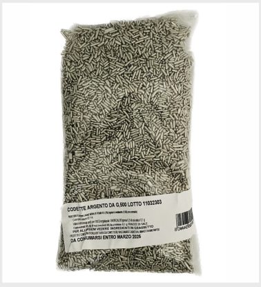 Codetta di zucchero Argento gr.500 Boccia