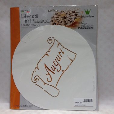 Stencil per torte Auguri (mask67) Martellato