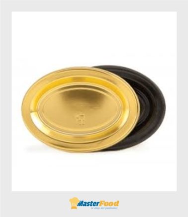 Monoporzione ovale grande cm.11x7 oro pz.100 Martypack