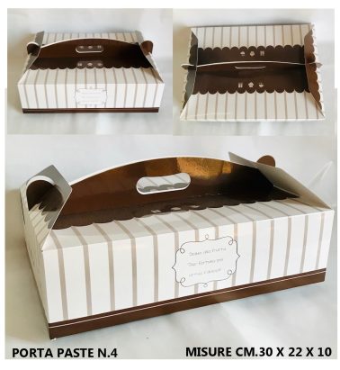 Scatola porta paste n.4 (cm.30 x 22 x10)