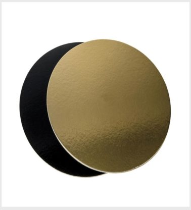 Piatti ala oro/nero bordo liscio cm.22 kg.10 Novaservice