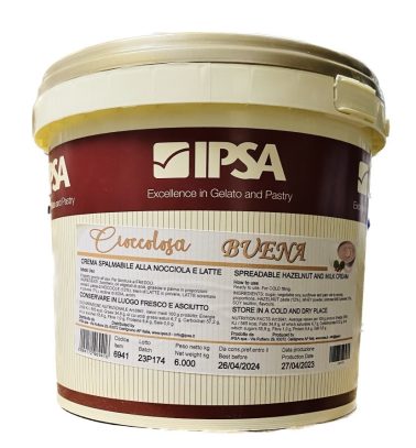 Cioccolosa Buena crema spalmabile Latte e Nocciola kg.6 Ipsa