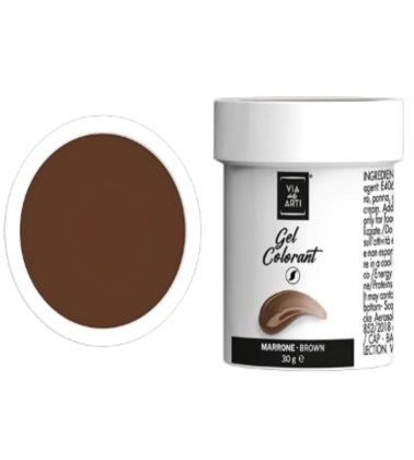 Colorante gel Marrone gr.30 (glutenfree) Volcke