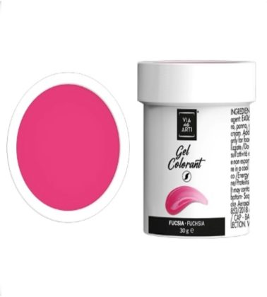 Colorante gel Fucsia gr.30 (glutenfree) Volcke