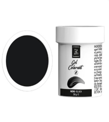 Colorante gel Nero gr.30 (glutenfree) Volcke