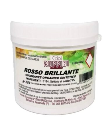 Colorante in polvere Rosso Brillante gr.250 Ruffini
