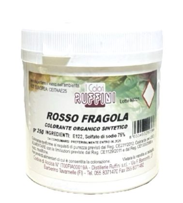 Colorante in polvere Rosso Fragola gr.250 Ruffini