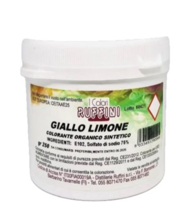 Colorante in polvere Giallo Limone gr.250 Ruffini
