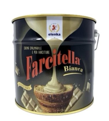 Crema spalmabile Farcitella Bianca kg.8 (glutenfree) Elenka