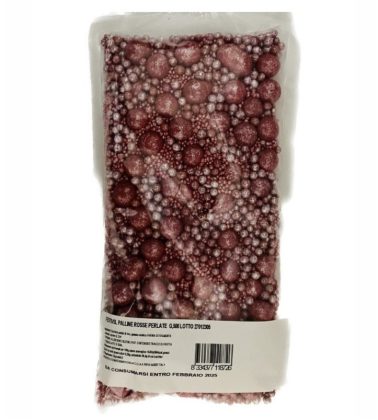 Festival palline rosse perlate gr.500 Boccia