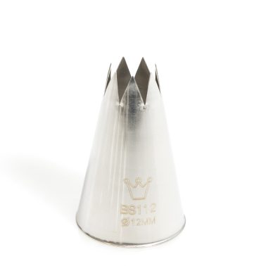 Bocchetta decorative foro stella D.12 mm Inox (BS 112) Martellato