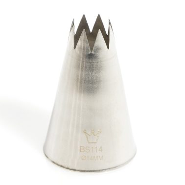 Bocchetta decorative foro stella D.14 mm Inox (BS 114) Martellato