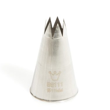 Bocchetta decorative foro stella D.11 mm Inox (BS 111) Martellato