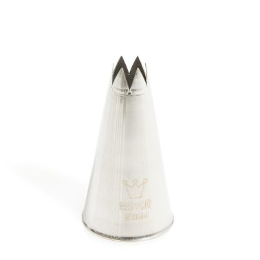 Bocchetta decorativa Foro stella D.8 mm (BS 108) Martellato