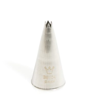 Bocchetta decorativa Foro stella D.4 mm (BS 104) Martellato