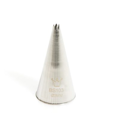 Bocchetta decorativa Foro stella D.3 mm (BS 103) Martellato