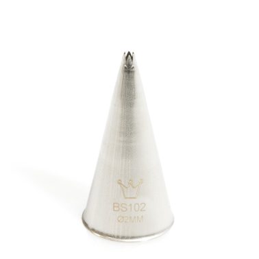 Bocchetta decorativa Foro stella D.2 mm (BS 102) Martellato