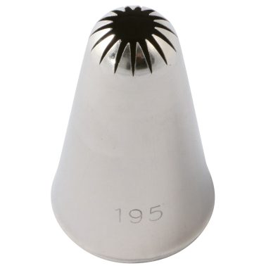 Bocchetta decorative stella fiore multipunta D.12 mm Inox (BS 0195) Martellato