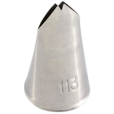 Bocchetta decorative per foglia 16 mm Inox (BX 1123) Martellato