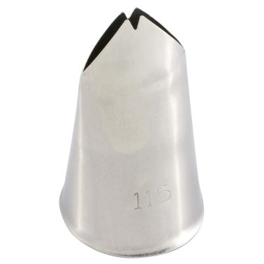 Bocchetta decorative per foglia 18 mm Inox (BX 1115) Martellato