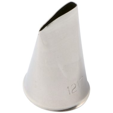 Bocchetta decorative forma di goccia allungata 18x4mm (BX 1217) Inox Martellato