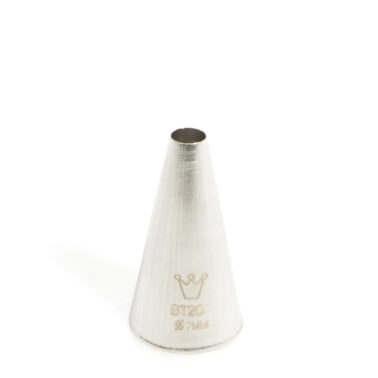 Bocchetta decorativa Foro Tondo D.25 H47 mm Inox (BT 207) Martellato