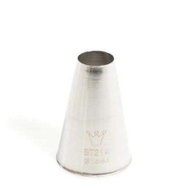 Bocchetta decorative Foro Tondo D.14 mm Inox (BT 214) Martellato