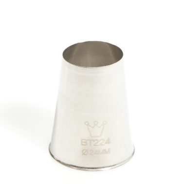 Bocchetta decorative Foro Tondo D.24 mm Inox Martellato (BT 224)