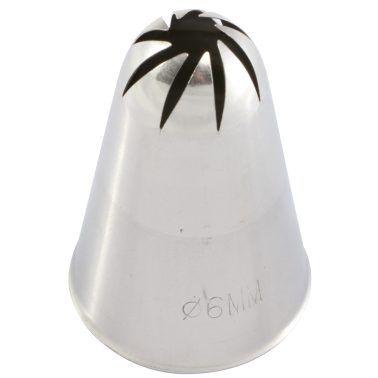 Bocchetta decorative foro Fiore D.18 mm Inox (BR 331) Martellato