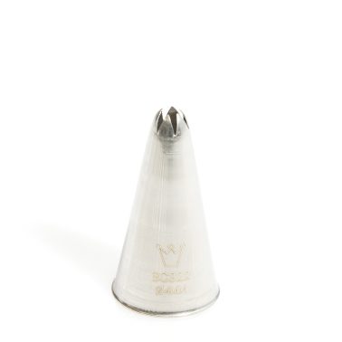 Bocchetta decorative stella a punta chiusa (Mod:BC 322) D.4 mm Inox Martellato