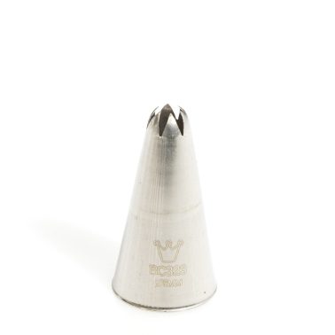 Bocchetta decorative stella a punta chiusa (Mod:BC 323) D.5 mm Inox Martellato