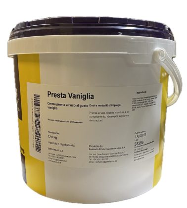 Crema Pasticcera Presta Vaniglia kg.12 gusto vaniglia Zeelandia