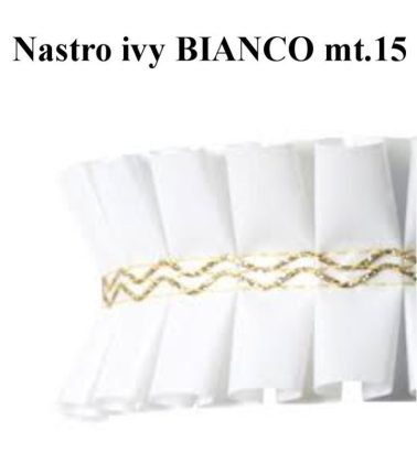 Nastro girotorta ivy BIANCO mt.15 wfd