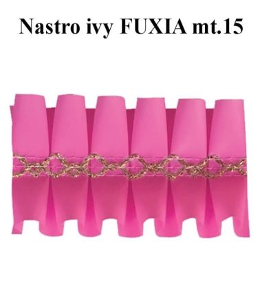 Nastro girotorta ivy FUXIA mt.15 wfd