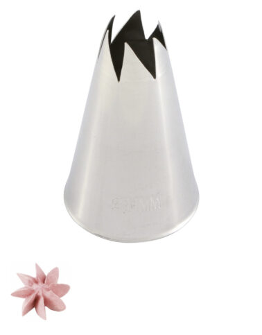 Bocchetta fiore aperto D.11 mm Inox (BA 411) Martellato