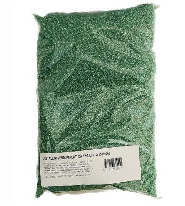Cristalli di zucchero Verdi perlati kg.1 Boccia