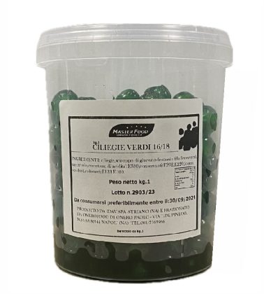 Ciliegie verdi candite calibro 18/20 kg.1 Ambrosio