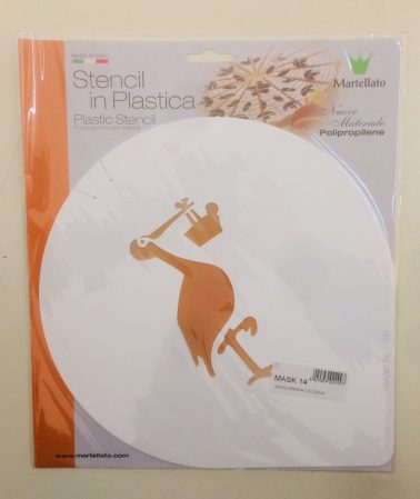 Stencil per torte Cicogna (mask 14) Martellato