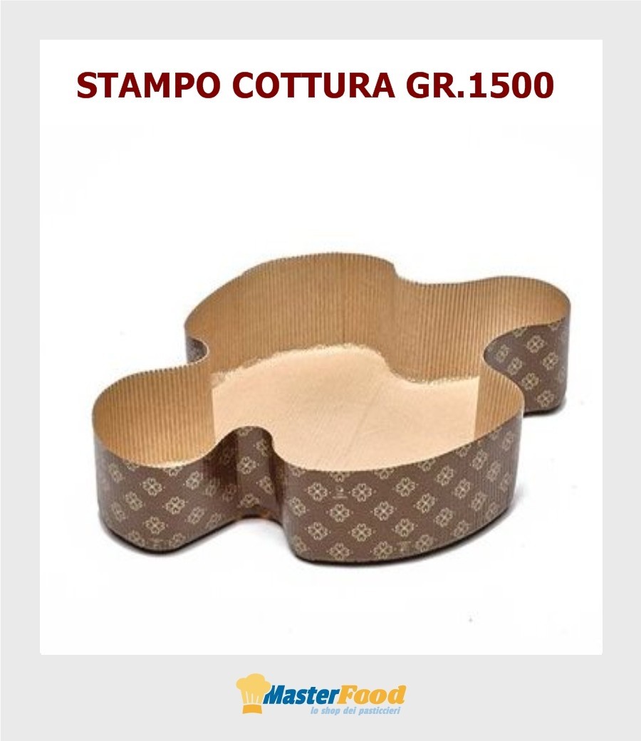 Stampo colomba da cottura gr.1500 in cartSTAMPO COLOMBA DA COTTURA,a micronda