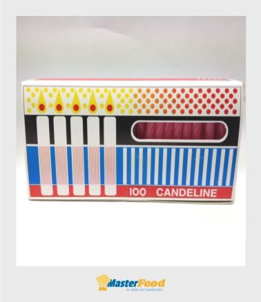 Candeline Rosa pz.100 (senza gambo)