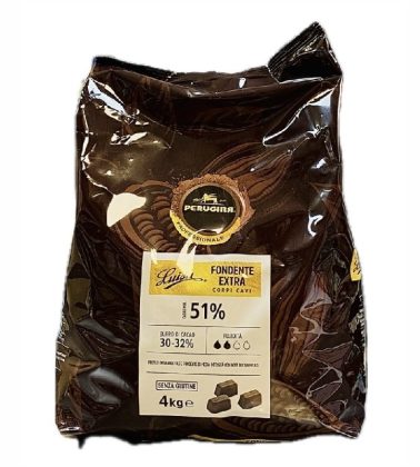 Copertura fondente extra pura (30/32% burro di cacao) Perugina kg.4 Nestlè
