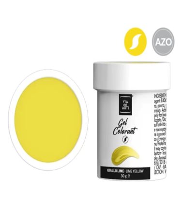 Colorante gel Giallo lime gr.30 (glutenfree) Volcke