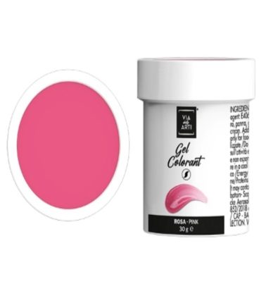 Colorante gel Rosa gr.30 (glutenfree) Volcke