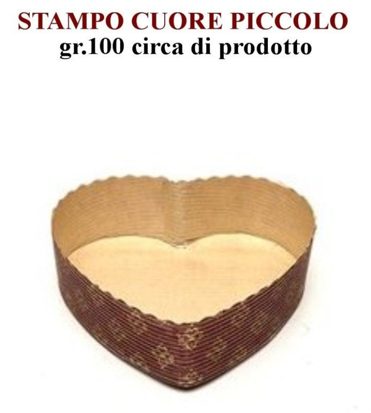 Stampo Cuore forma cottura g.100 Marrone (pz.10) Novaservice