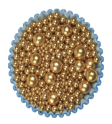 Decorazione sferici Oro mix assortiti gr.500 Diamanti